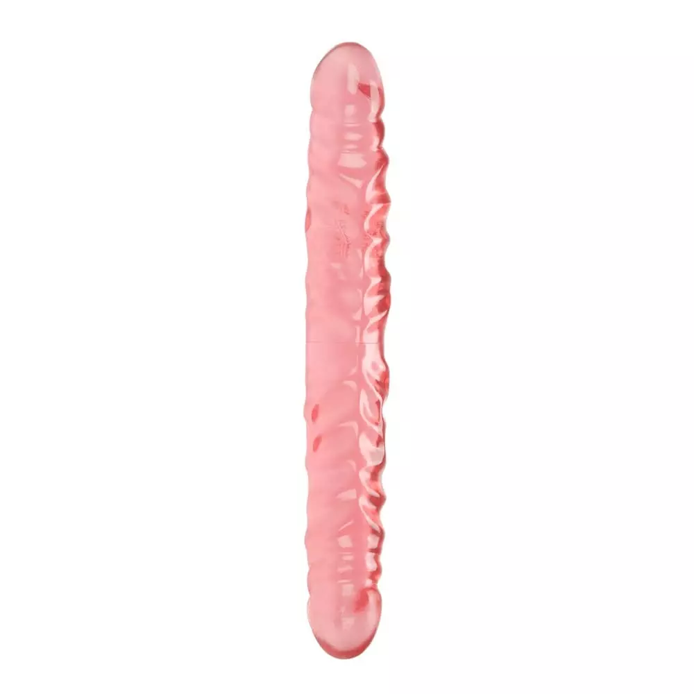 CalExotics Translucence 12 inch Veined Double Dong In Pink
